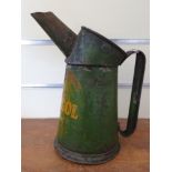 A quart Energol oil pourer, stamped GW, 49, 524, LGC.