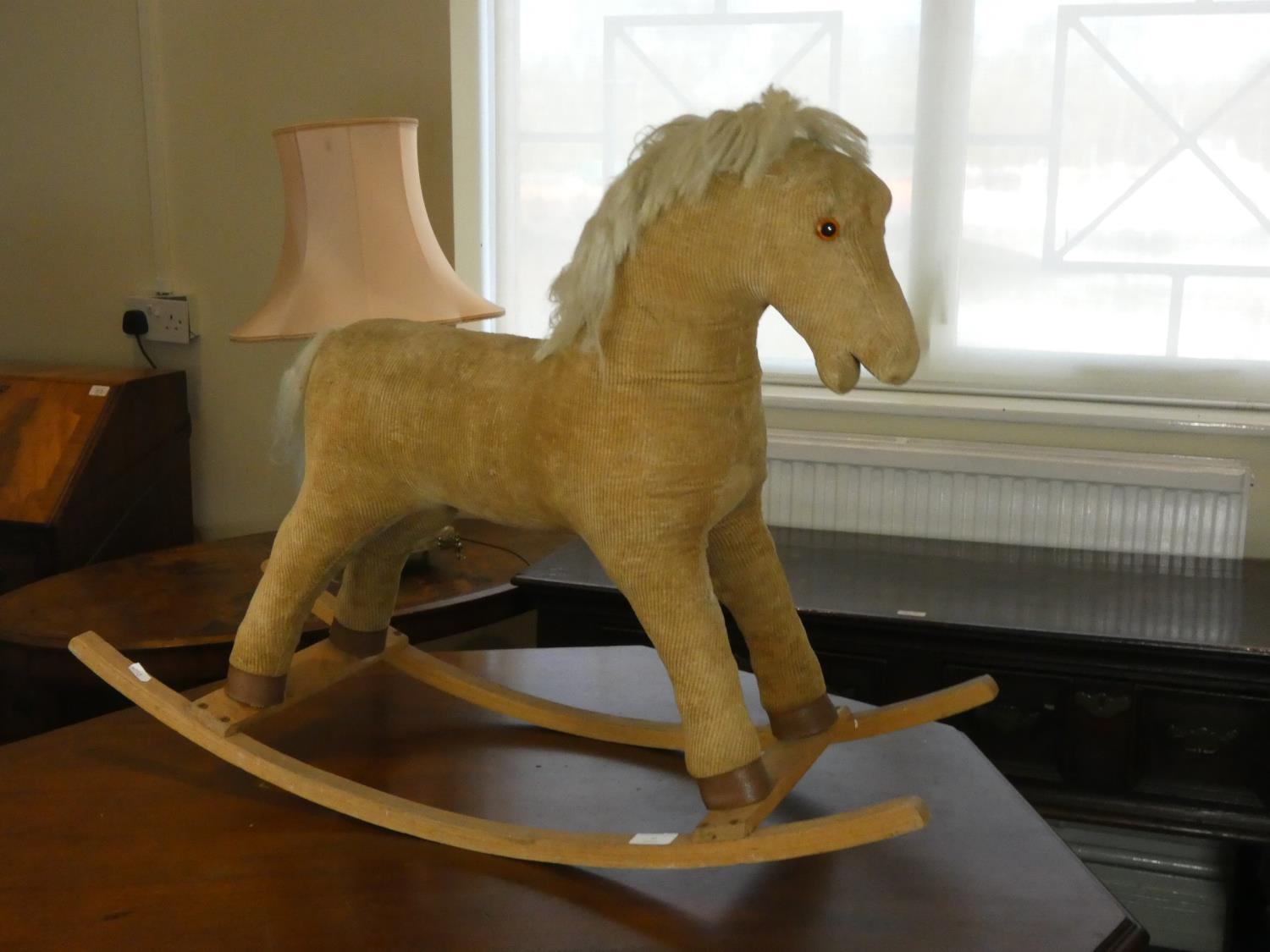 A child's corduroy rocking horse - Image 2 of 2