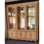 A very large painted display cabinet