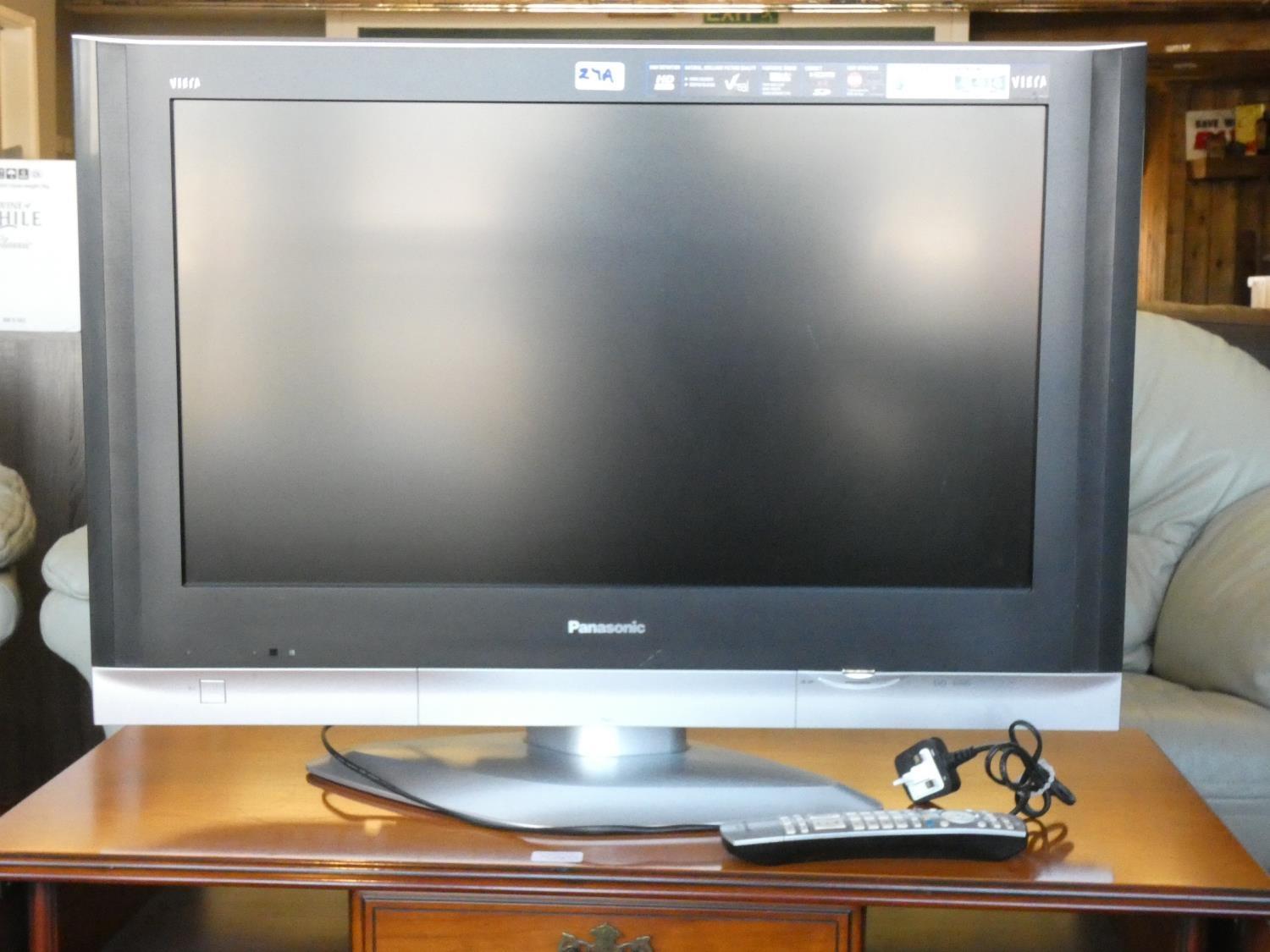 A Panasonic Viera TX-32LXD600 32" 768p HD LCD Television with remote