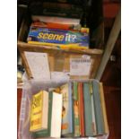 A large collection of board games and toys to include- airfix kits, monopoly, totopoly, Chadvalley