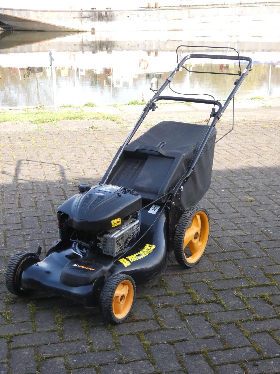 A petrol driven, self propelled Mcculloch lawnmower, with a Briggs and Stratton 625E series - Image 2 of 3
