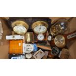 A collection of various carriage, alarm and mantle clocks (2)