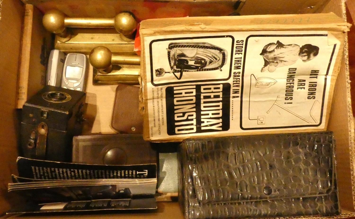 Three boxes of miscellanea to include- beer sign and ice buckets, French game set, fishing reels, - Image 4 of 4