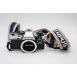 Olympus OM10 SLR Film Camera Body Only w/ Olympus Strap w/ Manual Adapter (Allows User to Change