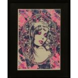 Prefab 77, Skin girl, 3 colour limited edition print, blind stamp, signed and numbered 32/300, 41