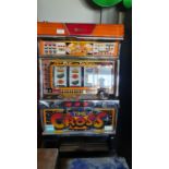 A Yamasa Co Ltd table top fruit machine, 80 x 47 cm, in working order but untested and guaranteed