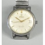 Omega Seamaster de Ville; a gentleman's stainless steel automatic date wristwatch, c. 1960's, the