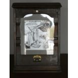 An incomplet penny arcade Horoscope machine, 56 x 41 x 14 cm.