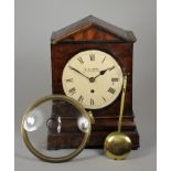 William Cribb, Southampton Row, London; a Victorian mahogany bracket clock: the eight-day duration