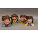 Royal Doulton set of Character Jugs The Beatles: Comprising John Lennon D6725, Paul McCartney D6724,