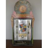 A penny arcade Love Machine wall mounted machine, 94 x 50 cm.