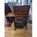 A Singer treadle sewing machine, number Y4225166