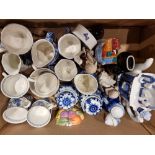 A quantity of part dinnerware by Meakin together with, Ringtons jugs and other ceramics (2)