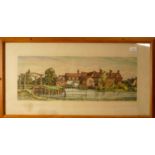 A framed carriage print "Flatford Mill, near manningtree, Suffolk" (Steel) in original frame