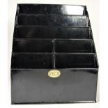 A metal N.E.R leaflet rack with small brass N.E.R plaque, 33x27 cm