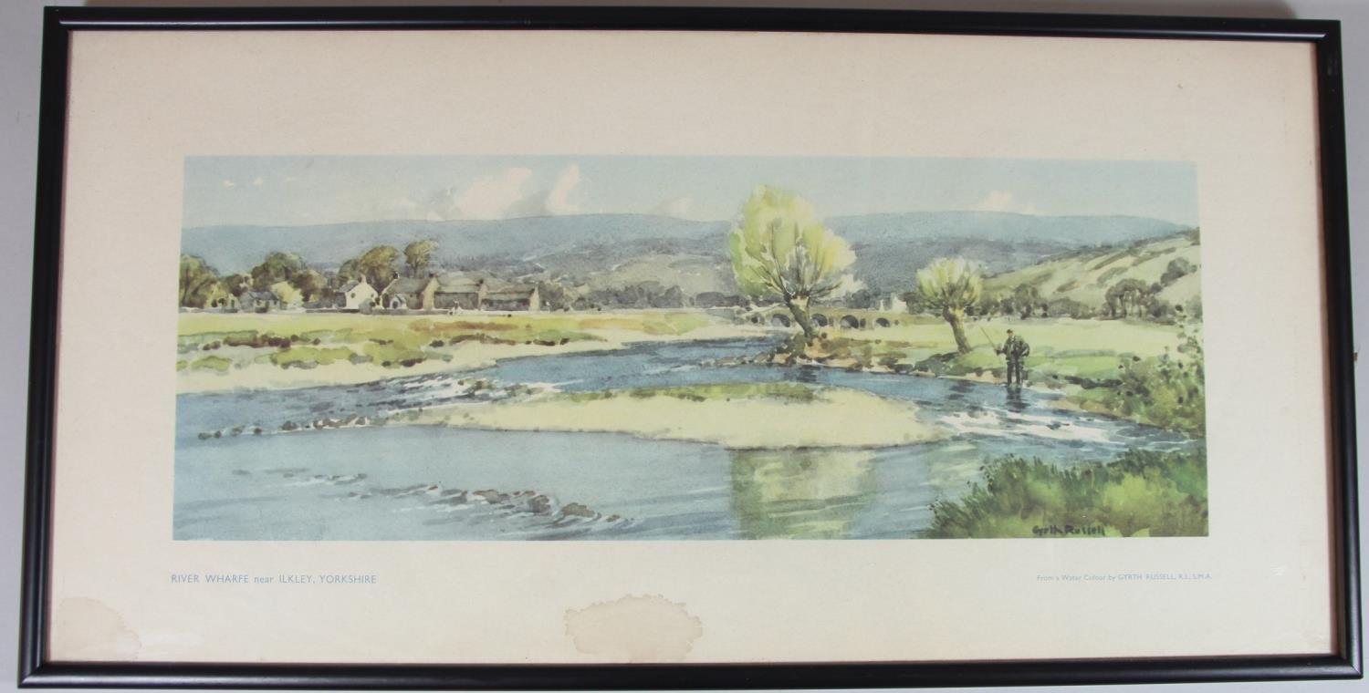 Two framed carriage prints- River Wharfe, near Ilkley and Duncombe Park, Yorkshire - Image 2 of 3