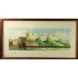 A framed carriage print, The Castle, Inverness- Blake