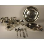 A collection of 9 silver plated tableware from LMS,GWR,LNER and Sealink, 2 forks and 2 spoons from