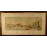 A framed carriage print "Great Yarmouth, Norfolk" in original frame