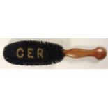 A Great Eastern Railway clothes brush, G.E.R highlighted in the bristles, 35 cm