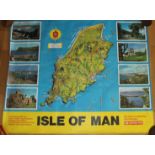 A BR(M) 1971 pictorial poster advertising Isle of Man 101x127 cm