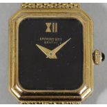 Raymond Weil, a gold plated ladies manual wind wristwatch, with integral bracelet, case