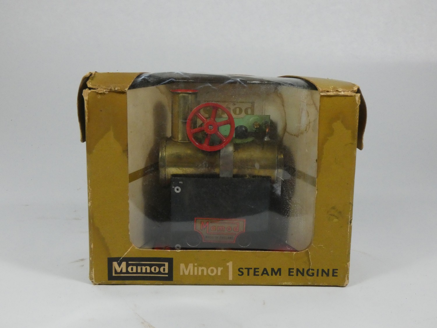 A Mamod live steam static engine. Minor 1 boxed.