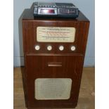 A Etronic radiogram, c.1950s , with built in record deck player together with a Binotone 3-in-1