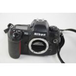 A Nikon F100 35mm SLR Film Camera Body only, No. 2119194. Sold as untested due to missing battery