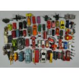 A collection of play-worn die-cast models, to include makers, Matchbox and Corgi.