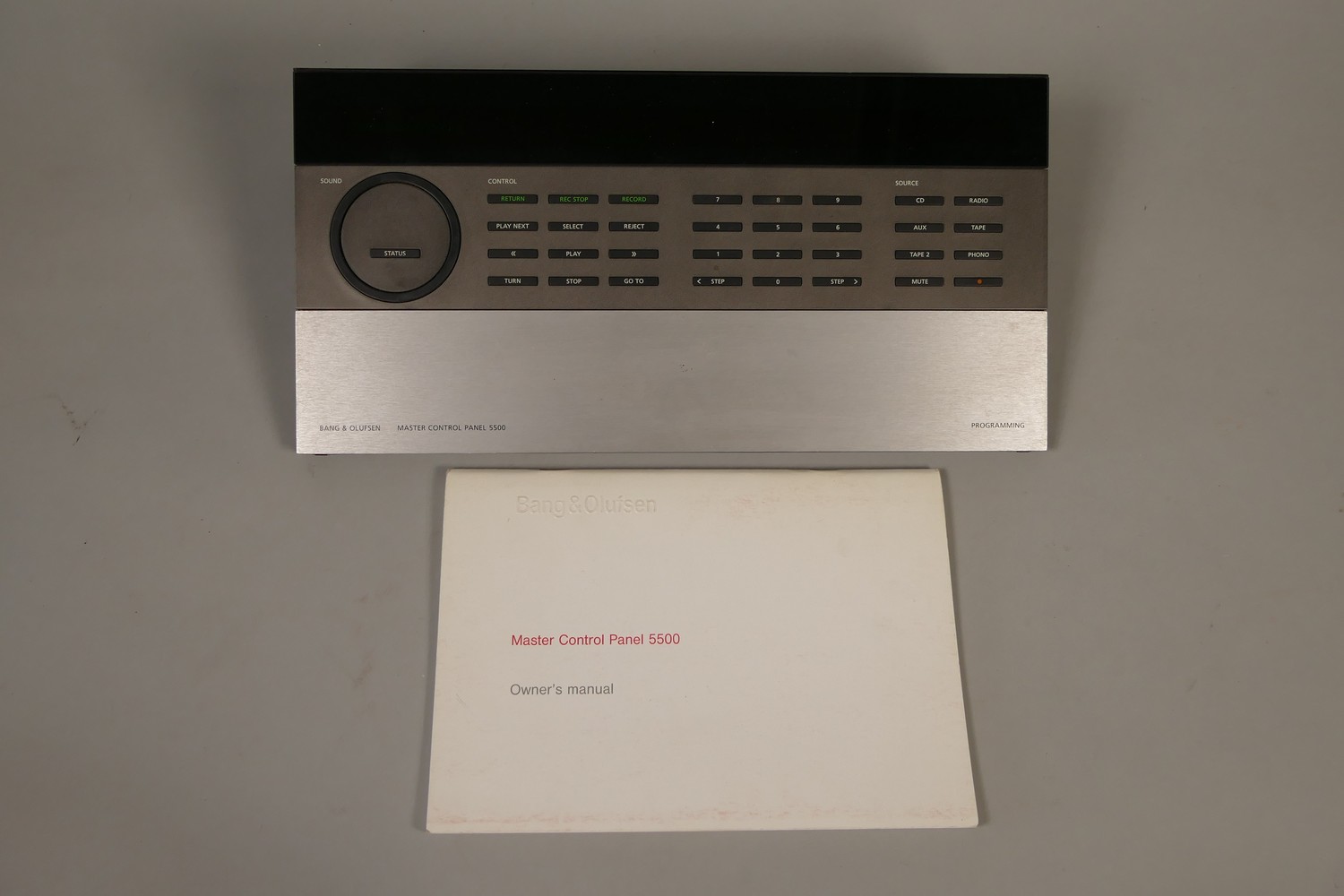 A 1980s Bang & Olufsen 5500 master control panel, complete with owners manual. - Image 2 of 5