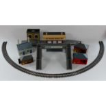 A collection of boxed railway models and track, makers to include- Tri-ang Railways, Wrenn Railways,