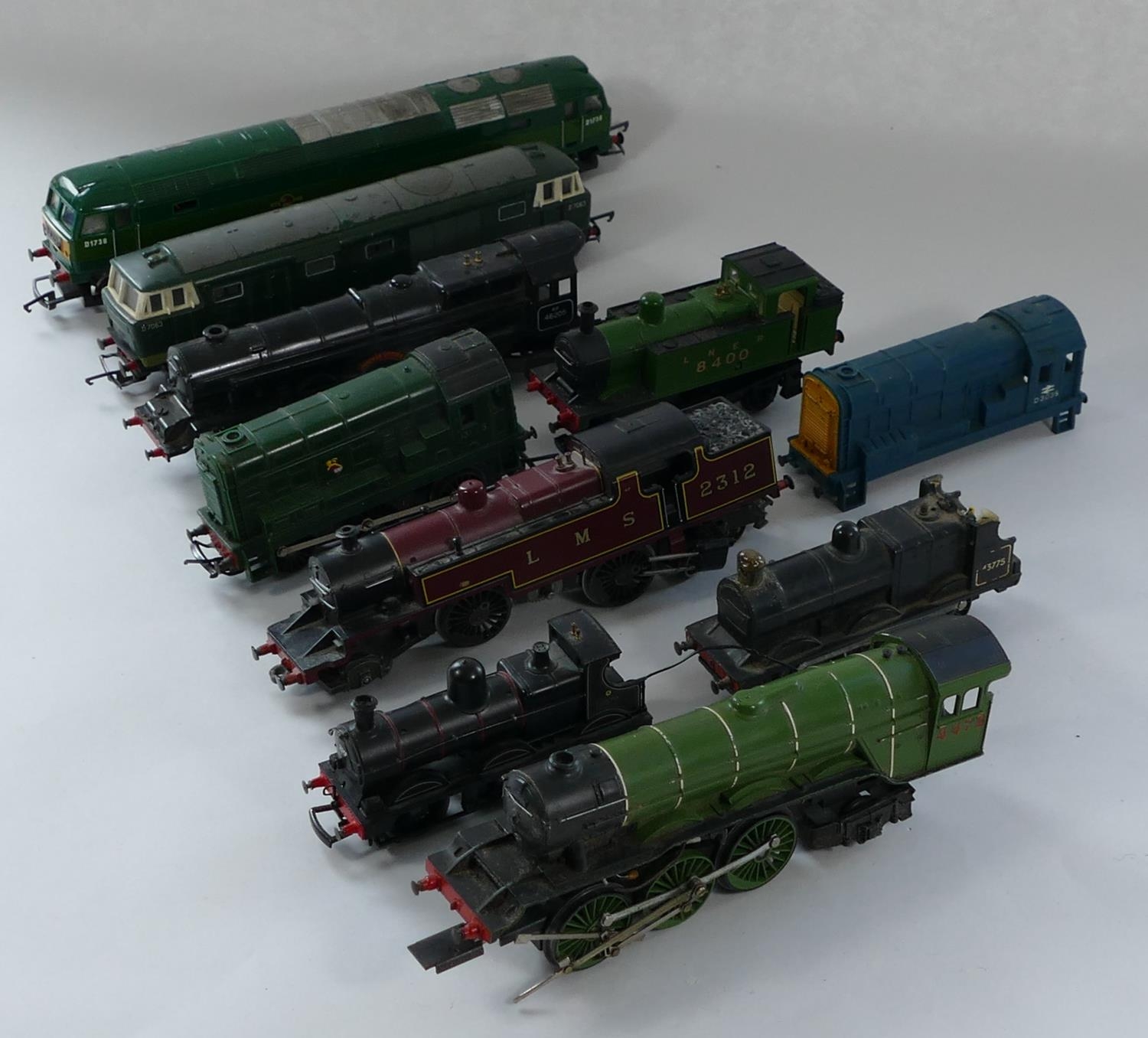 A Tri-ang Railways 'Princess Victoria' 00 Gauge locomotive together with other assorted locomotives