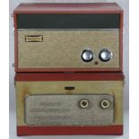 A Dansette 'The Senator' portable record player, mid 20th Century together with a Fidelity