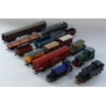 A collection of model railway to include- three locomotives, Highland Railway Ben-Y-Globe, British