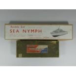 A boxed 'Aerokits' model of a boat 'Sea Nymph' (unmade) together with a boxed model unmade kit of