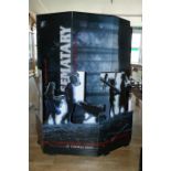 A collection of 20 film posters and display stands from the Scarborough Cinema Plaza. All various