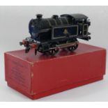 A boxed Hornby Trains clockwork 'O' Gauge No.40 Tank Locomotive (reversing), has age related wear