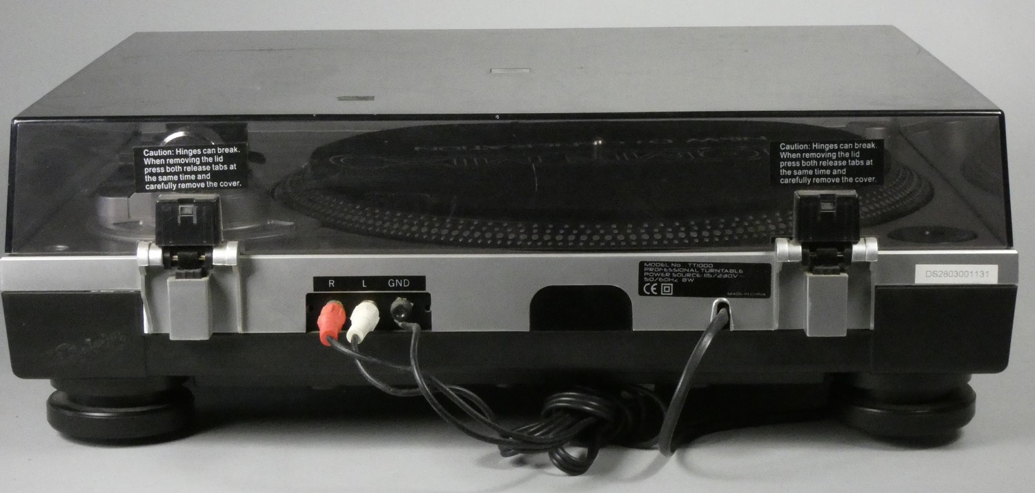 An mid 2000's Homemix TT1000 turntable, together with a Teac AG-260 Stereo receiver with a missing - Image 6 of 9