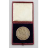An Edward VII 1902 bronze Coronation medal, case