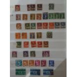 A large collection of Swiss/Helvetia stamps, mainly used, and other loose stamps.