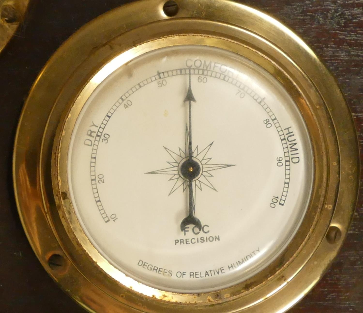 A FCC, precision, a combination thermometer, quartz clock, barometer, humidity bulk head - Image 5 of 5