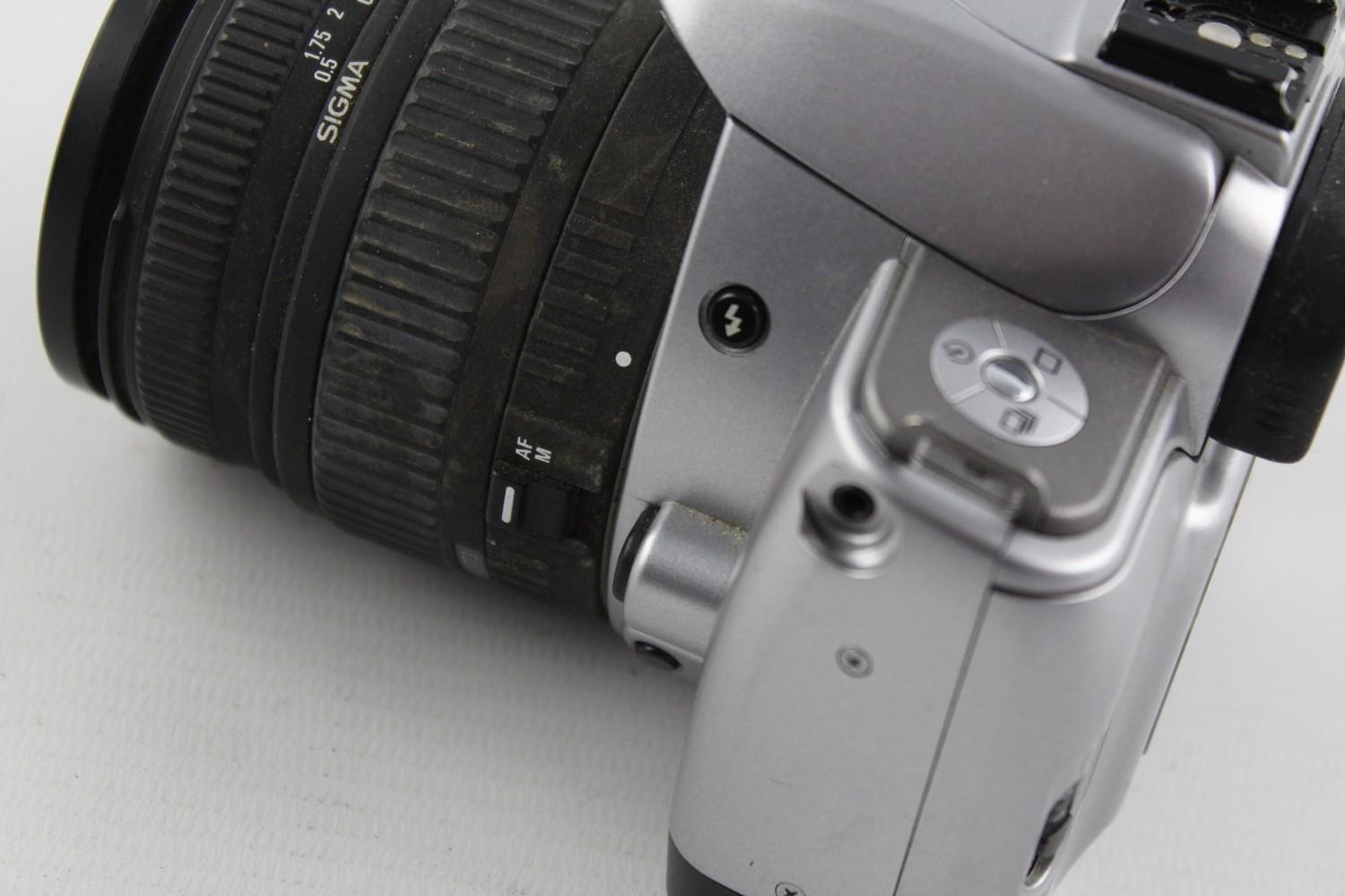 A Canon EOS 300V SLR Film Camera w/ Sigma 28-70mm F/2.8-4 Lens, together with a Kodak Bullet - Image 5 of 20