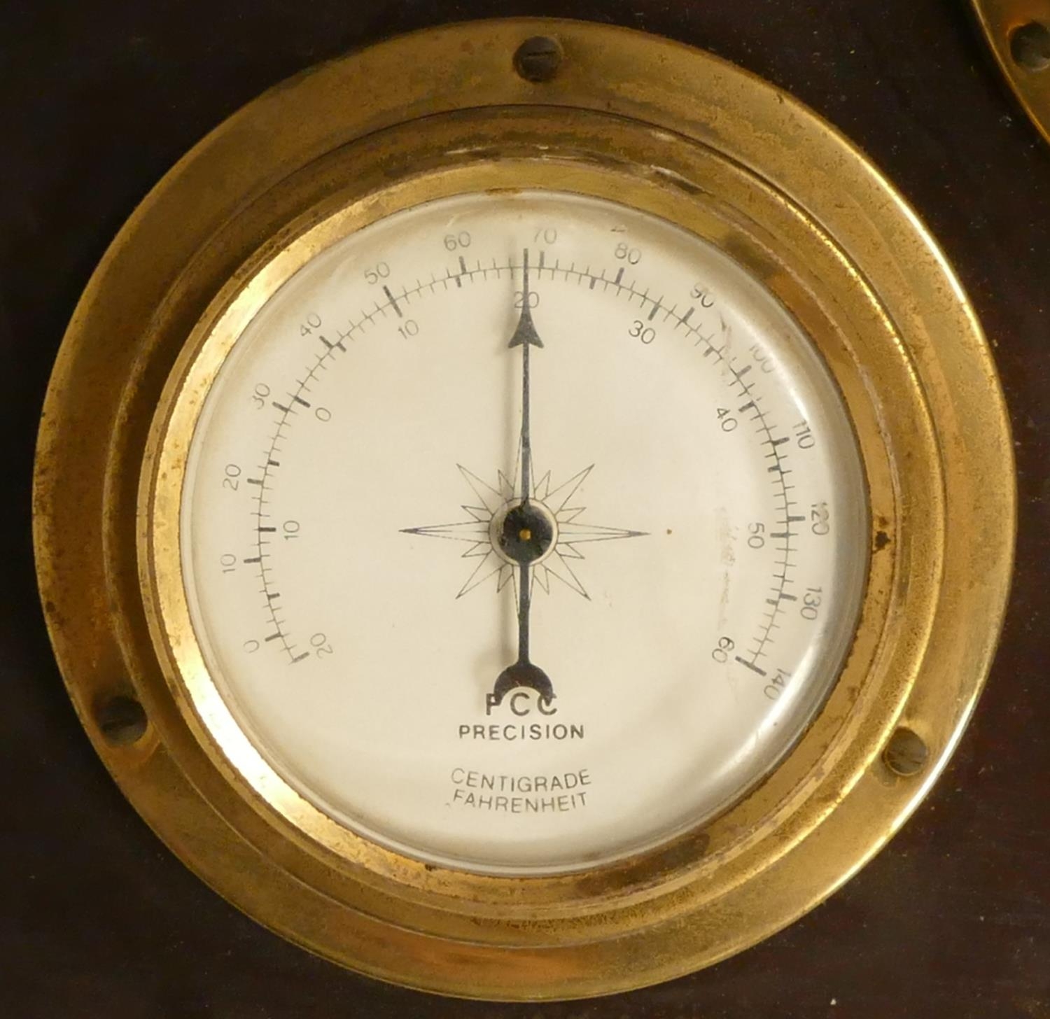 A FCC, precision, a combination thermometer, quartz clock, barometer, humidity bulk head - Image 2 of 5