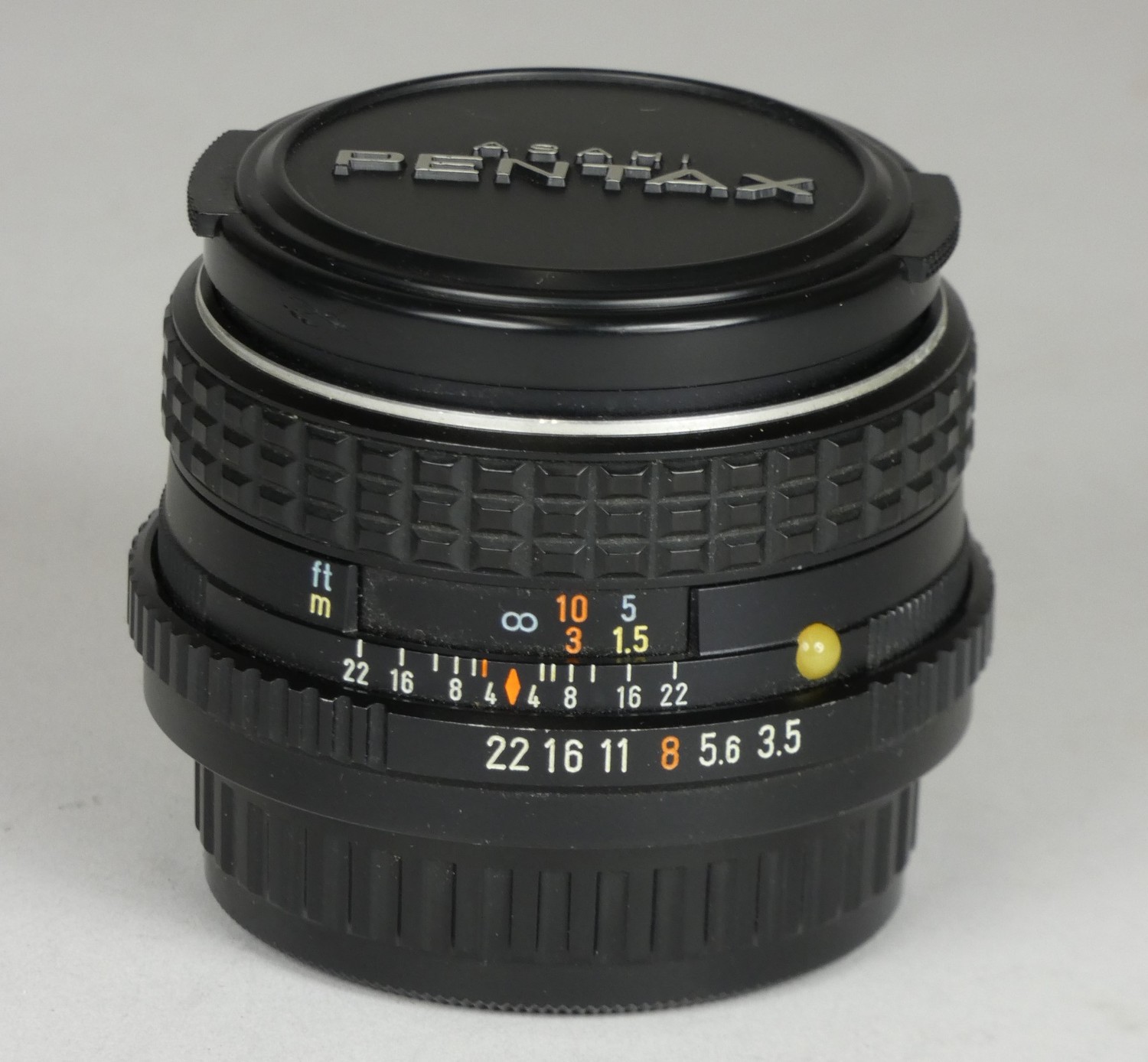 Four camera lenses, including a Pentax-M 28mm F/3.5 Lens w/ Original Lens Caps, together with a - Image 2 of 5