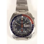 Seiko Chronograph, a stainless steel day/date automatic gentleman's wristwatch with Pepsi dial,