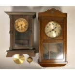 A collection of clocks to include, a President quartz wall clock, a Warmink Dutch Zaanse 8 Day