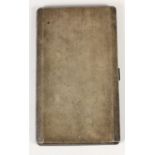 A silver cigarette case, Birmingham 1960, 7.4oz