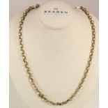 A 9ct gold fancy link chain, 13.3gm, 56cm